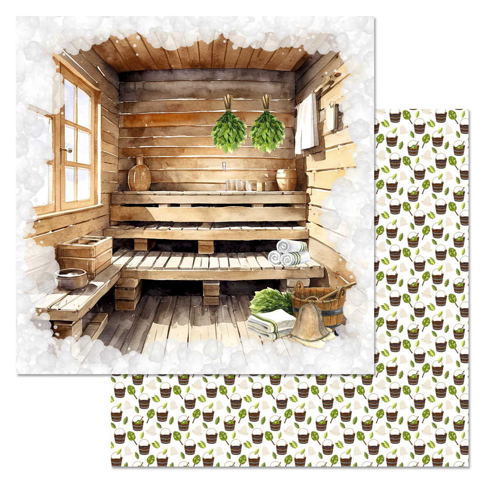 Бумага "Банная. Место силы" (ScrapMania)