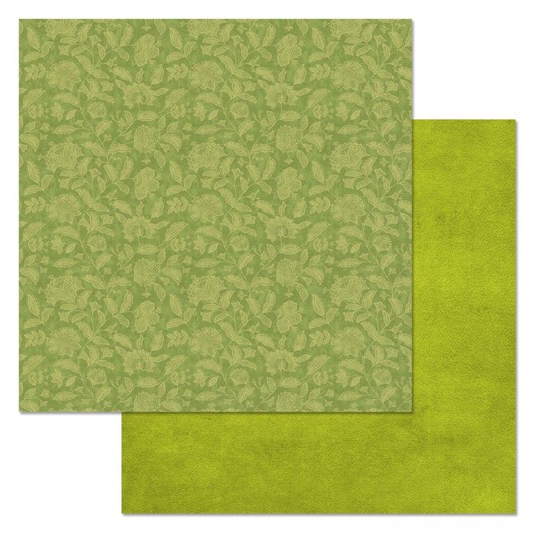 Бумага "Фономикс. Зеленый. Цветы" (ScrapMania)