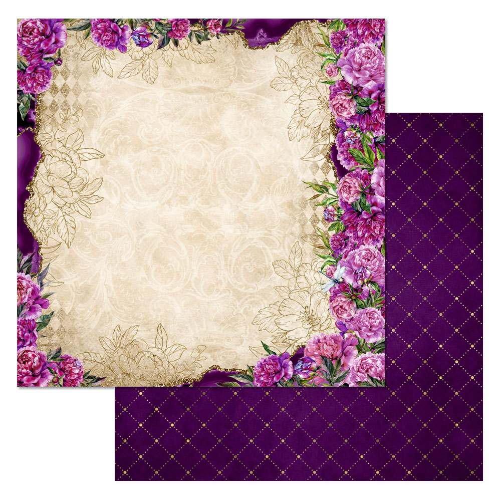 Бумага "Пионовый роман. Счастливый" (ScrapMania)