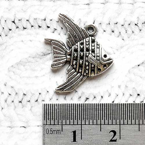 Подвеска металлическая "Скалярия", цвет серебро