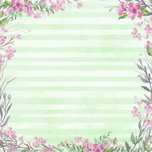 Бумага "Аромат вишни. У пруда" (ScrapMania)