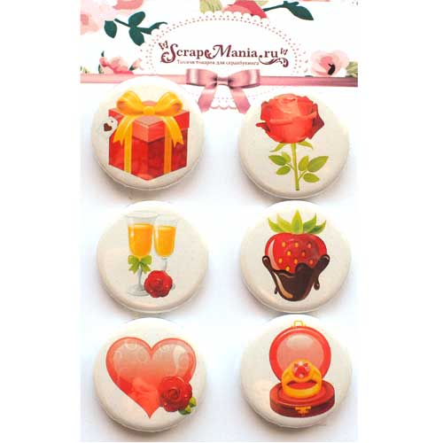 Набор фишек "С любовью" (ScrapMania)