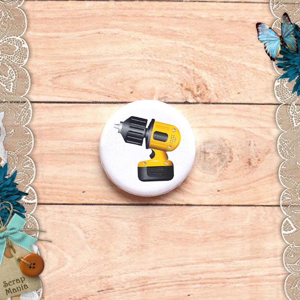 Фишка "Инструменты. Дрель" (Scrapmania)
