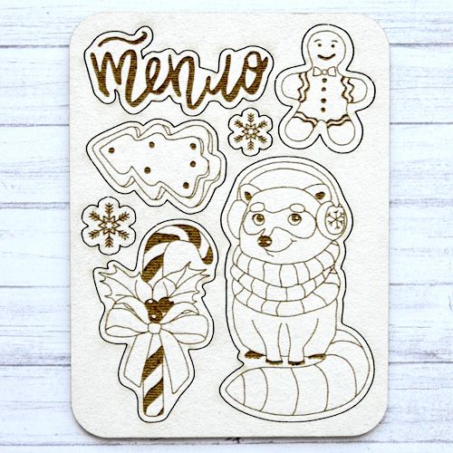 Чипборд "Чудесная зима. Тепло" (Scrapmania)