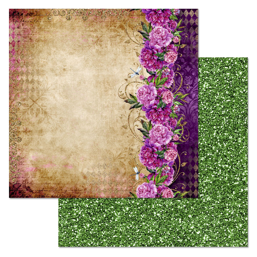 Бумага "Пионовый роман. Сокровенный" (ScrapMania)