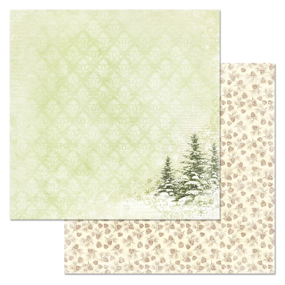 Бумага "Имбирное Рождество. Лес" (ScrapMania)
