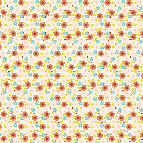 Бумага "Лисичка на горошинке. Разноцветная опушка" (ScrapMania)