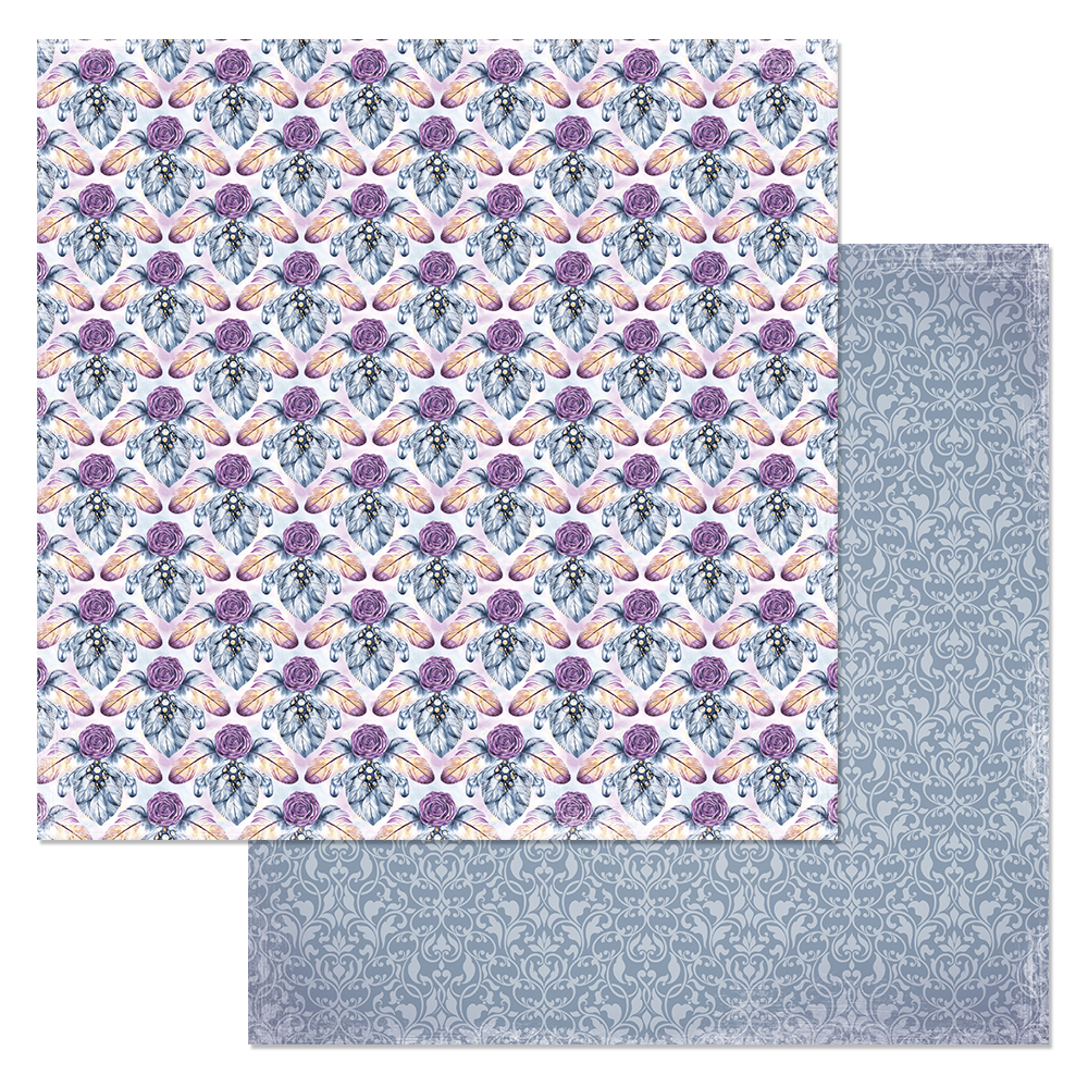 Бумага "Балетный класс. Вальс перьев" (ScrapMania)