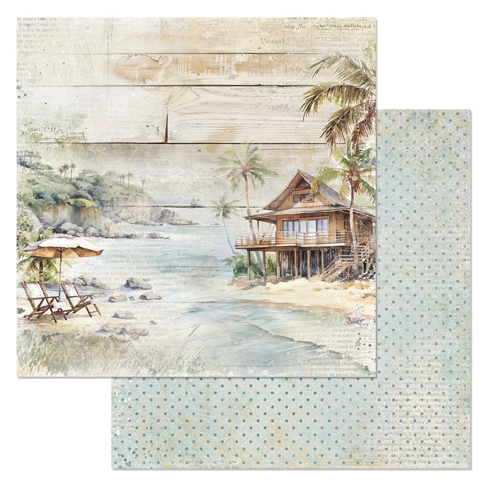 Бумага "Тропический рай. Наедине со счастьем" (ScrapMania)