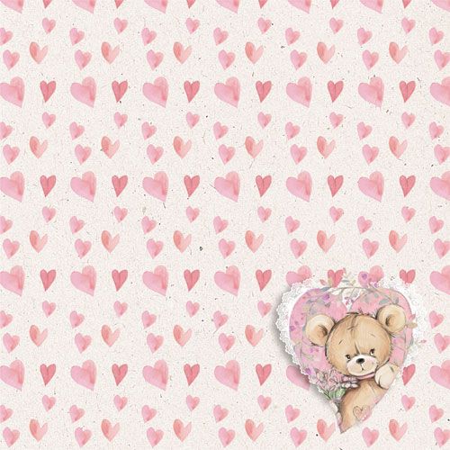 Бумага "Медвежата. Любовь" (ScrapMania)