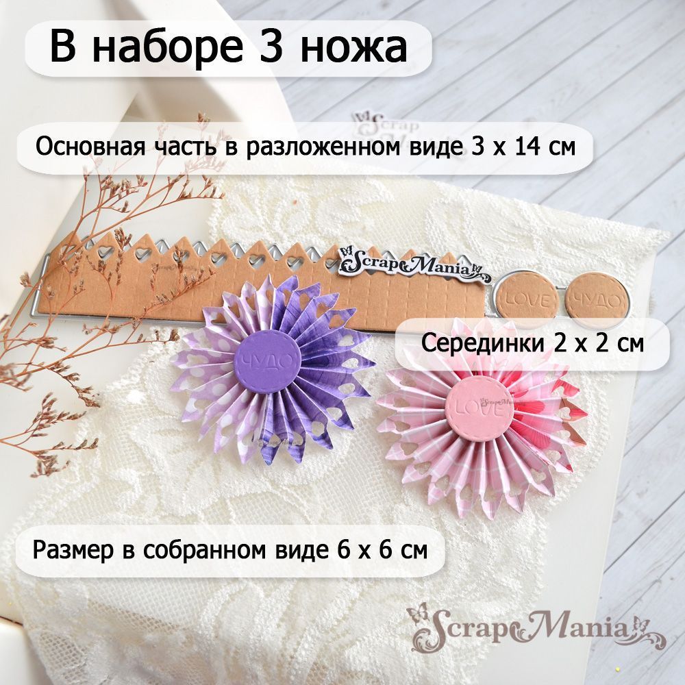 Нож "Розетка. Чудо", 3х14 см (ScrapMania)