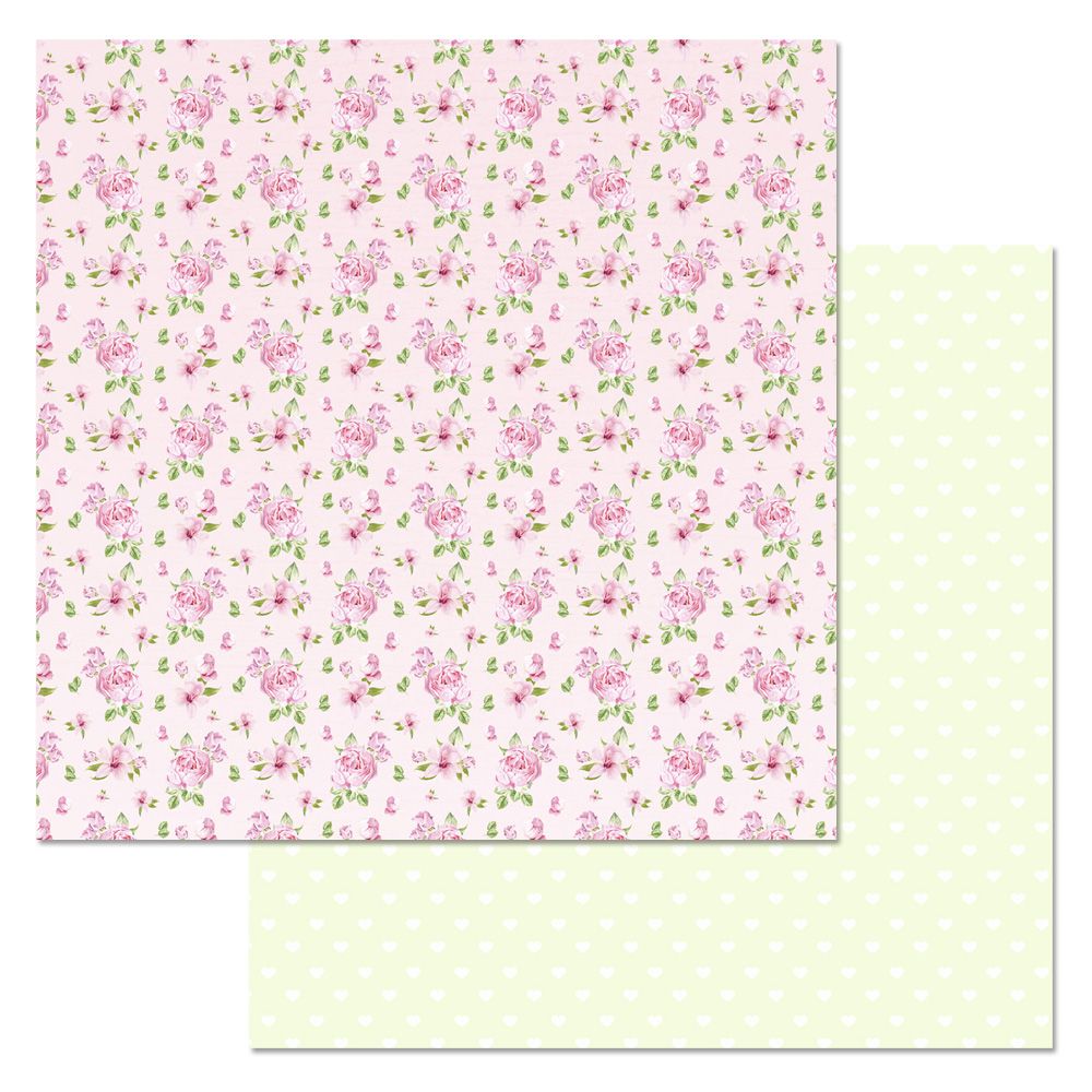 Бумага "Свадебный сюжет. Бутоны роз" (ScrapMania)
