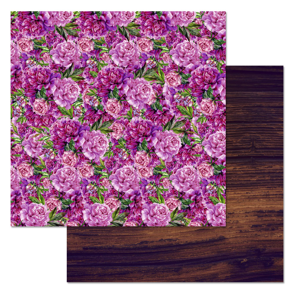 Бумага "Пионовый роман. Изысканный" (ScrapMania)