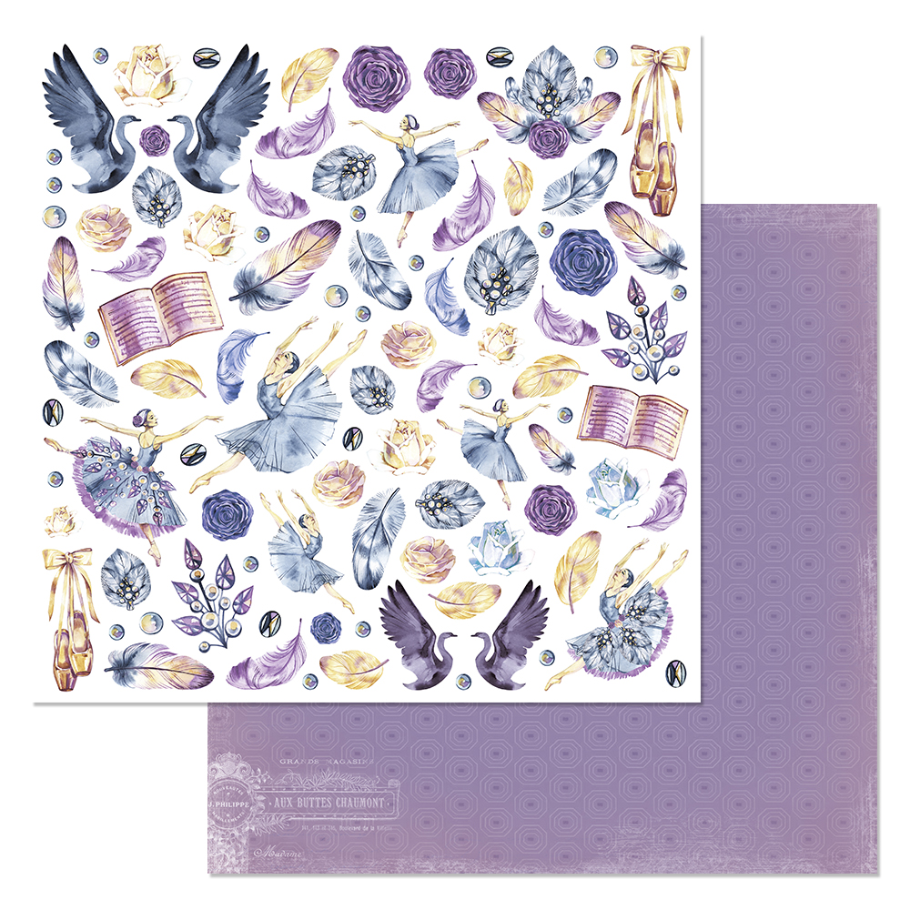 Бумага "Балетный класс. Картинки" (ScrapMania)