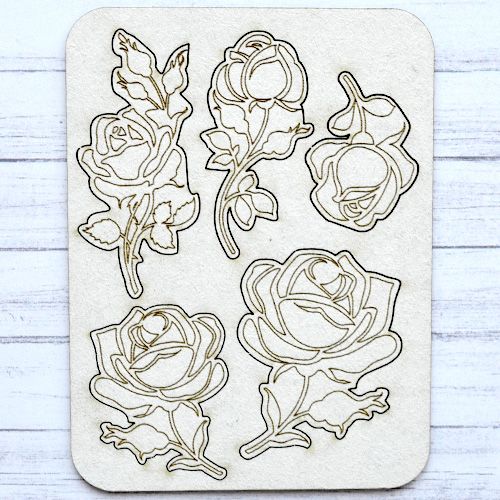 Чипборд "Розовый сад" (ScrapMania)