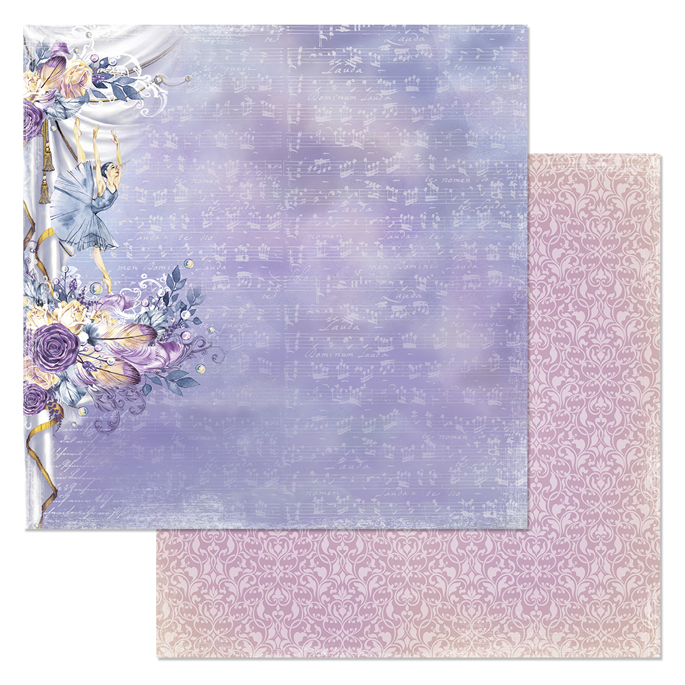 Бумага "Балетный класс. Балерина" (ScrapMania)