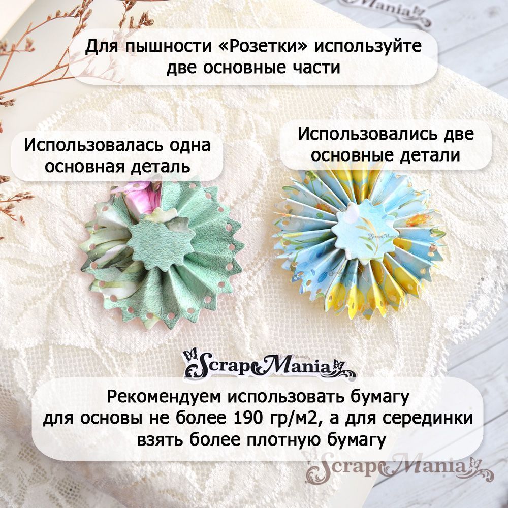 Нож "Розетка. Зубчатая", 2,5х14 см (ScrapMania)