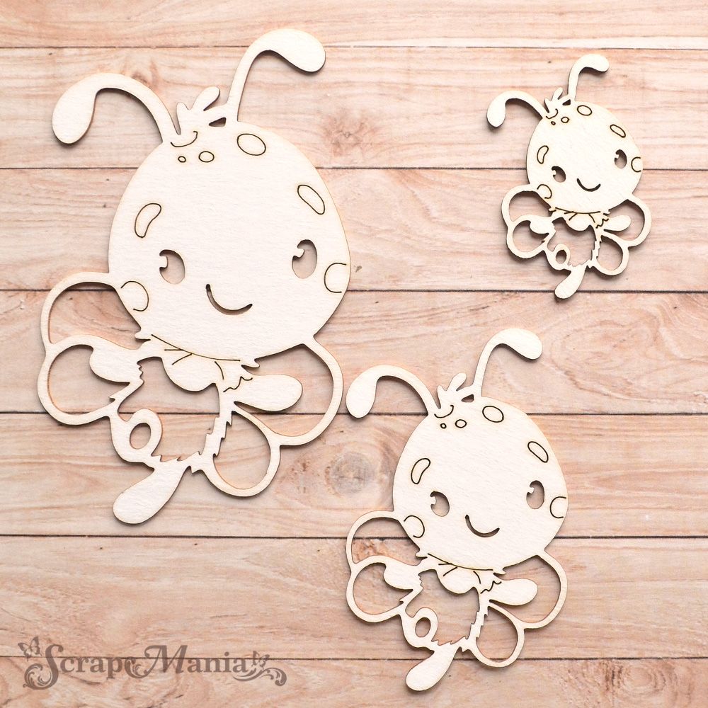 Шейкер "Пчелки", правый большой (ScrapMania)