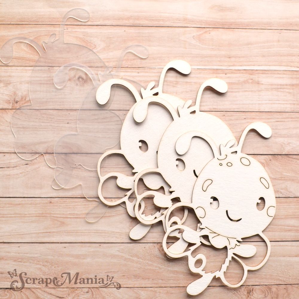 Шейкер "Пчелки", правый большой (ScrapMania)