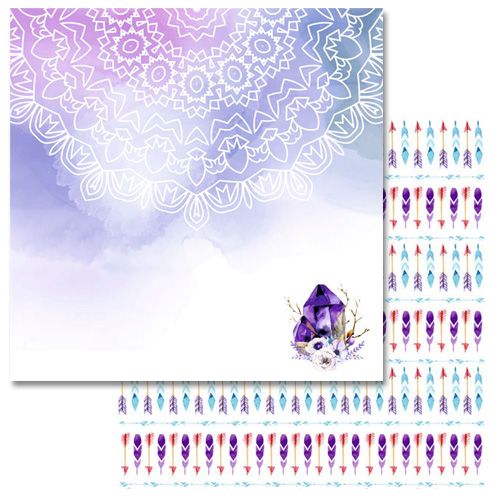Бумага "Этника. Лиловое сияние. Мандала" (ScrapMania)
