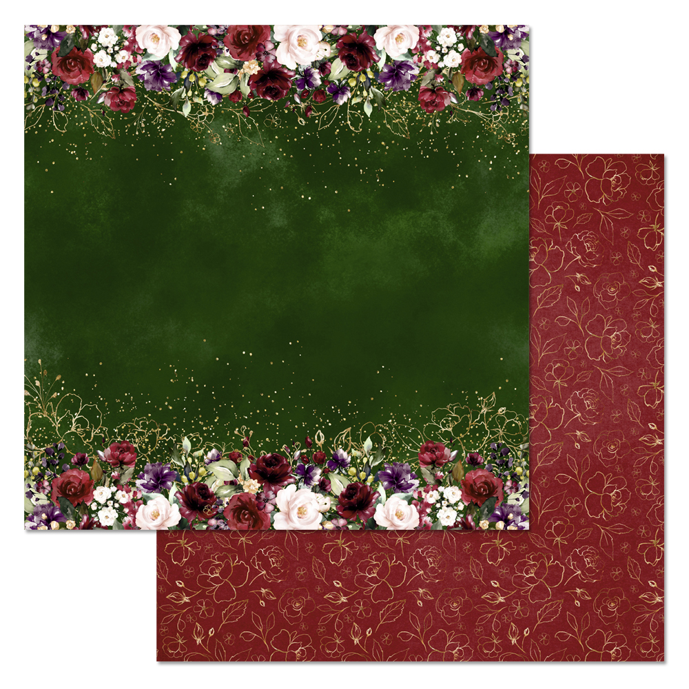 Бумага "Марсала. Глубокое чувство" (ScrapMania)