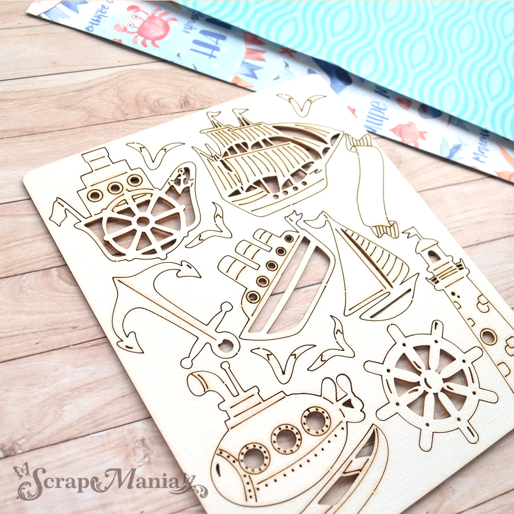 Чипборд "Морячок. Маяк" (ScrapMania)