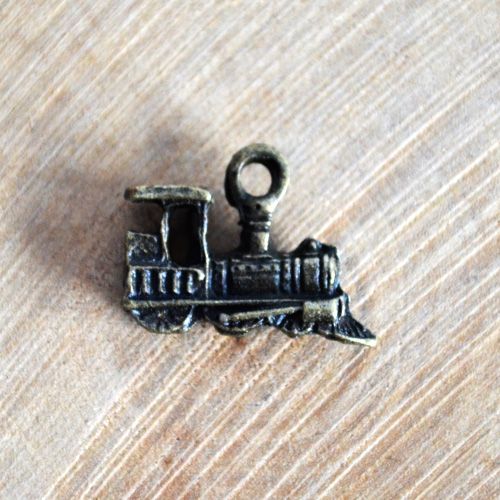 Подвеска металлическая "Паровоз", цвет бронзовый