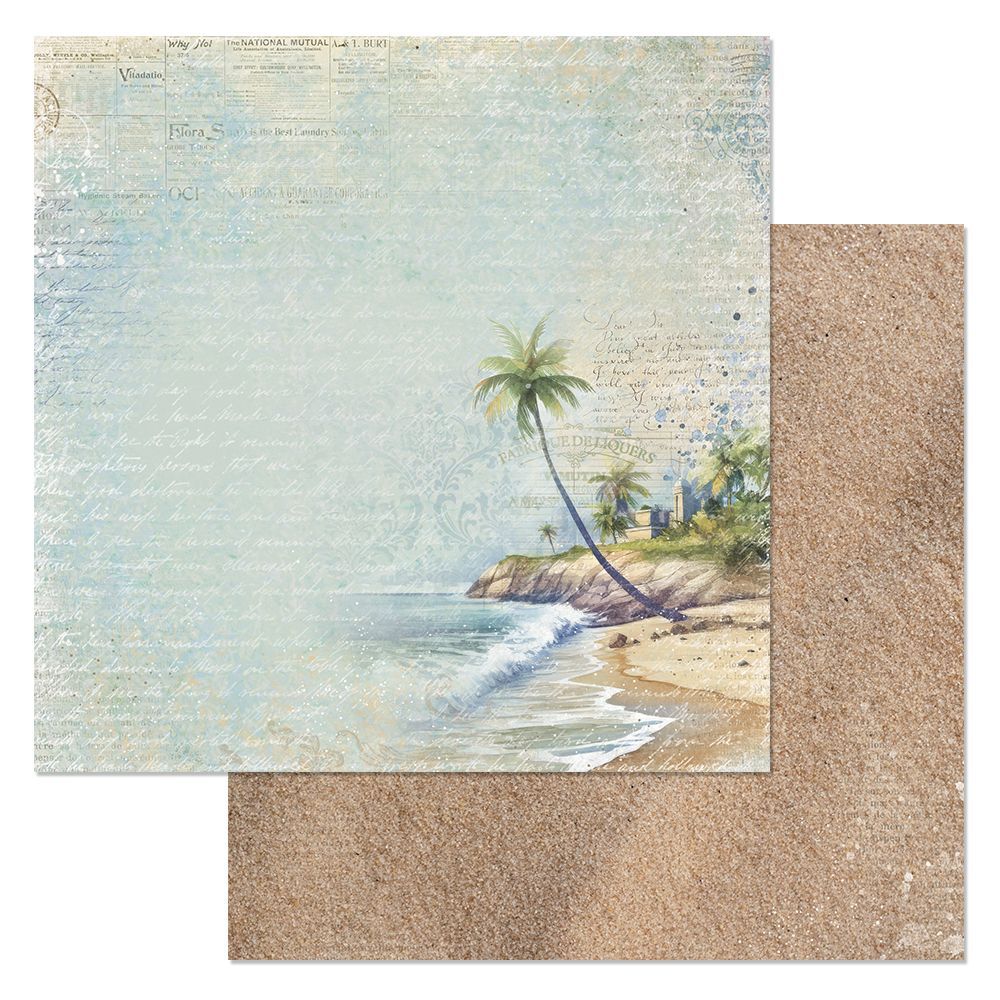 Набор бумаги 30,5х30,5 см "Тропический рай", 12 листов (ScrapMania)