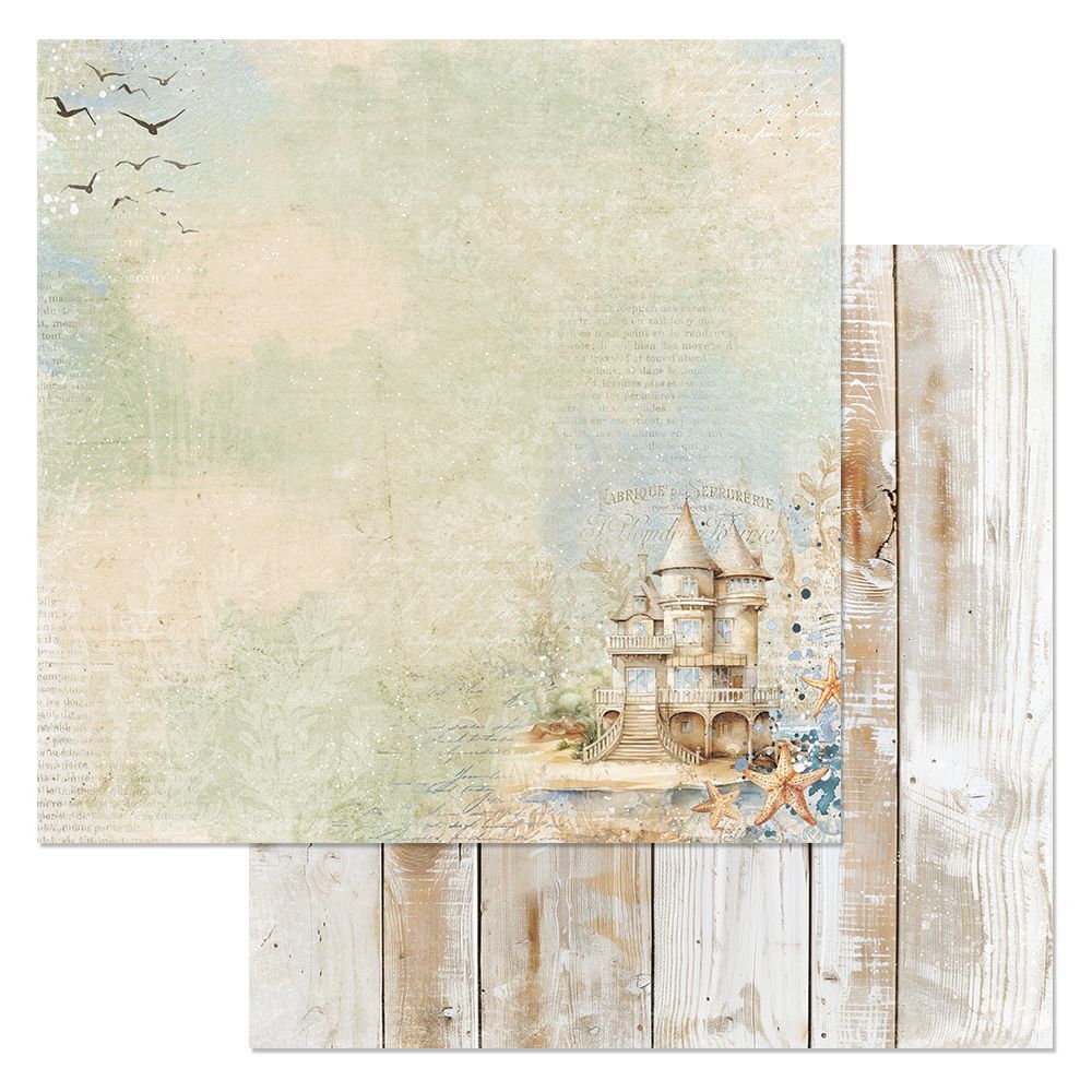 Бумага "Тропический рай. Замок из песка" (ScrapMania)