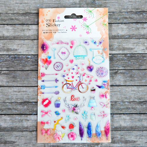 Наклейки мягкие 12х23 см "Любовь"