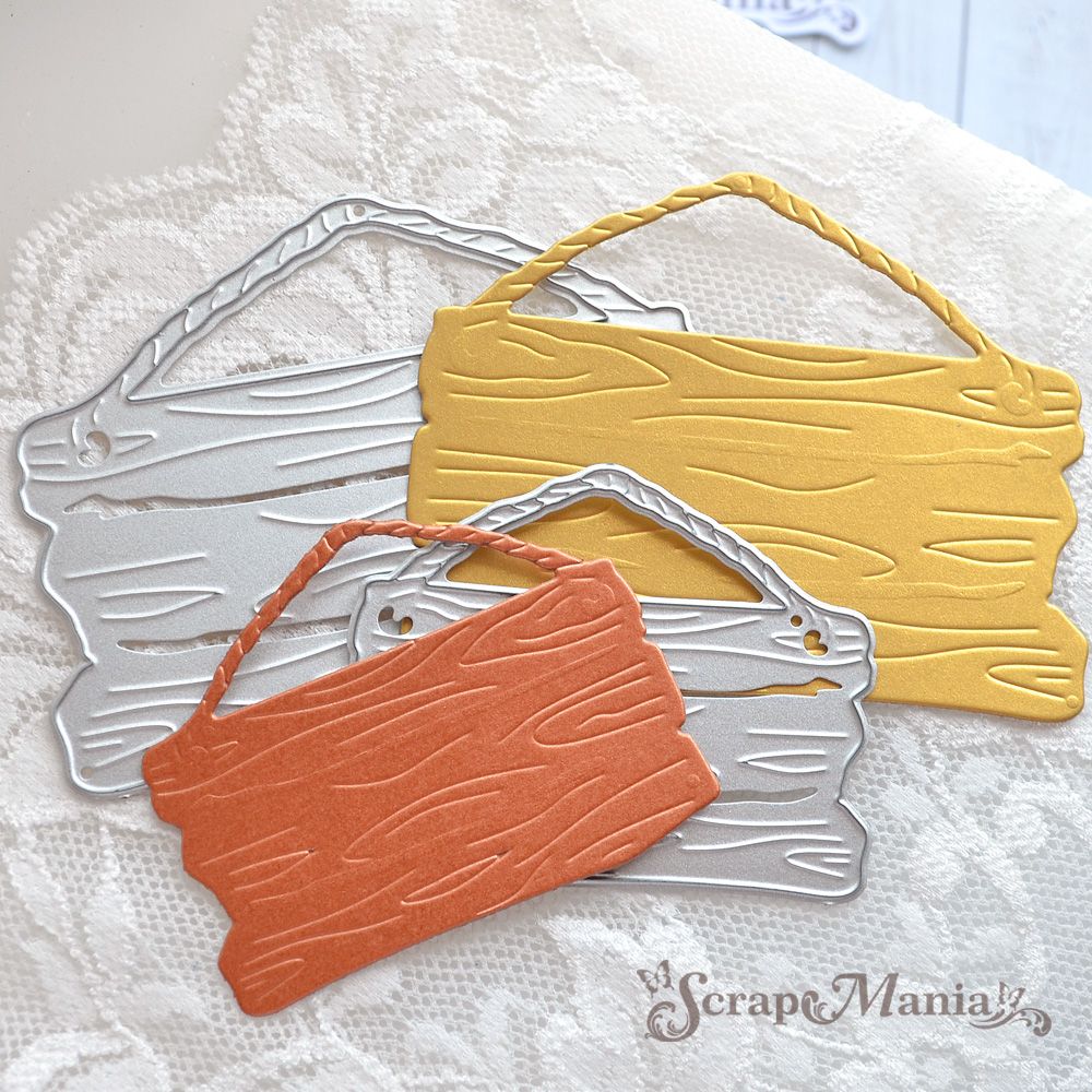 Нож "Этника новогодняя. Деревянная вывеска. Мини", 5,8х4,4 см (ScrapMania)