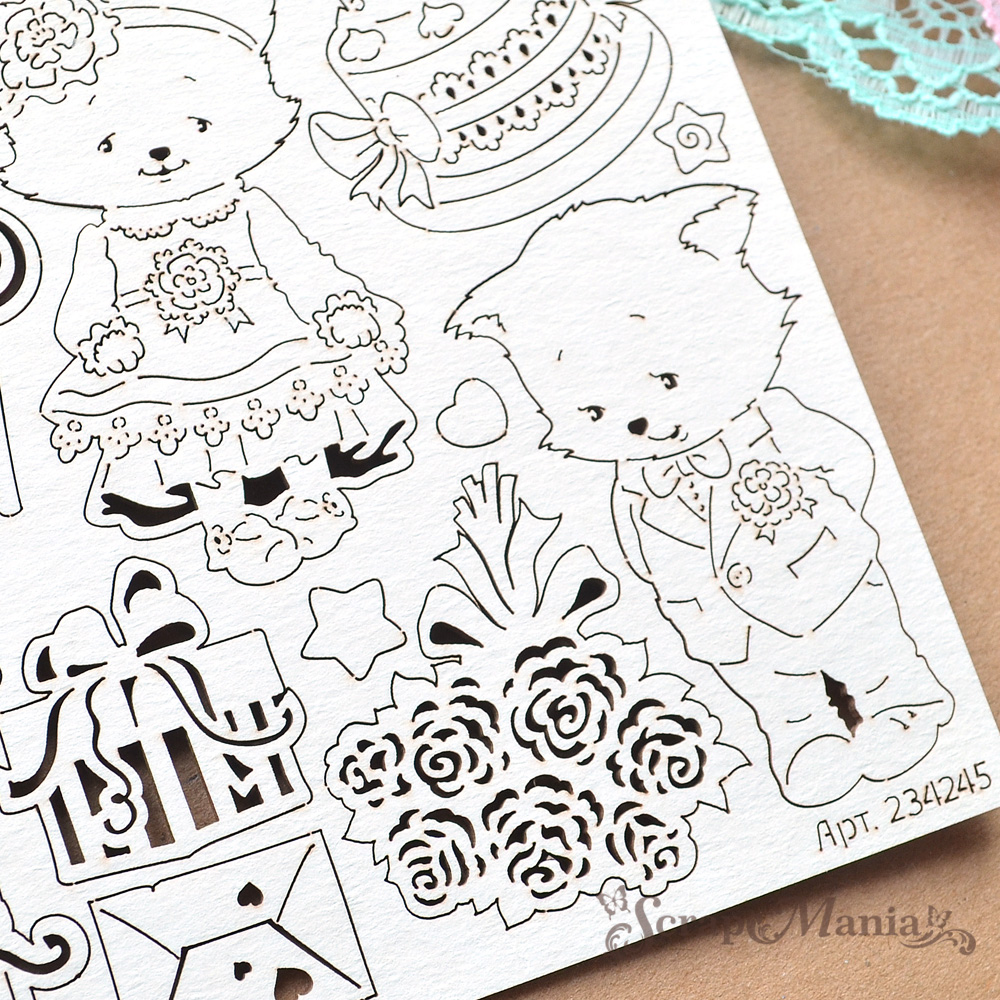 Чипборд "МурТильда. Котики" (ScrapMania)