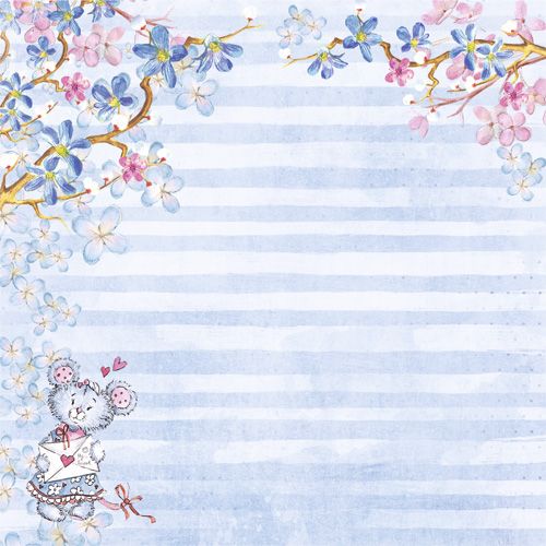 Бумага "Аромат вишни. Цветочная феерия" (ScrapMania)