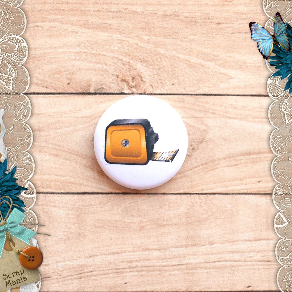 Фишка "Инструменты. Рулетка" (Scrapmania)