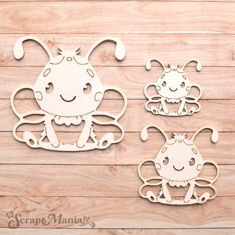 Шейкер "Пчелки", большой (ScrapMania)