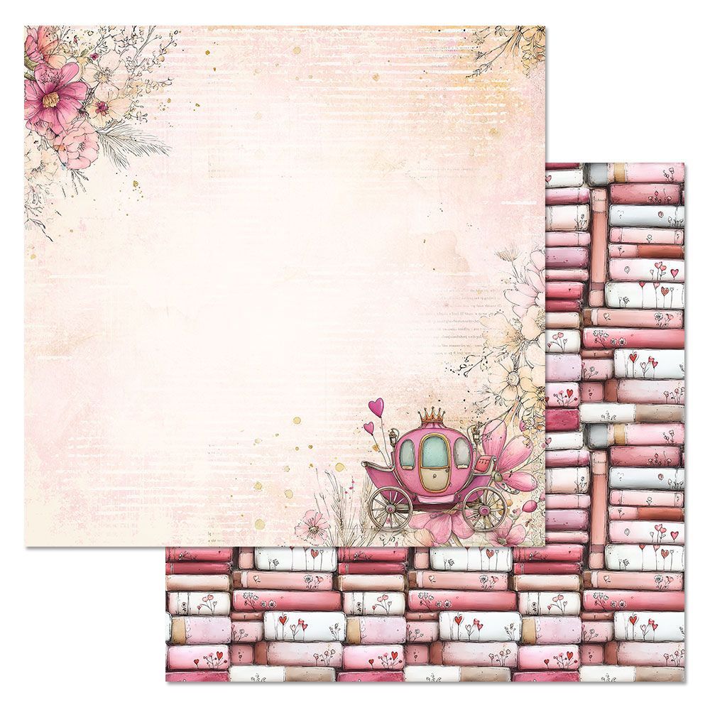 Набор бумаги 20х20 см "Маленькая королева", 12 листов (ScrapMania)