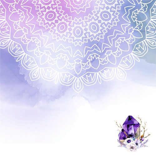 Бумага "Этника. Лиловое сияние. Мандала" (ScrapMania)