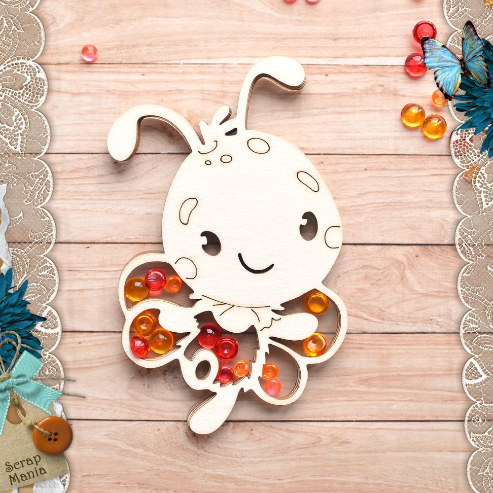 Шейкер "Пчелки", правый большой (ScrapMania)