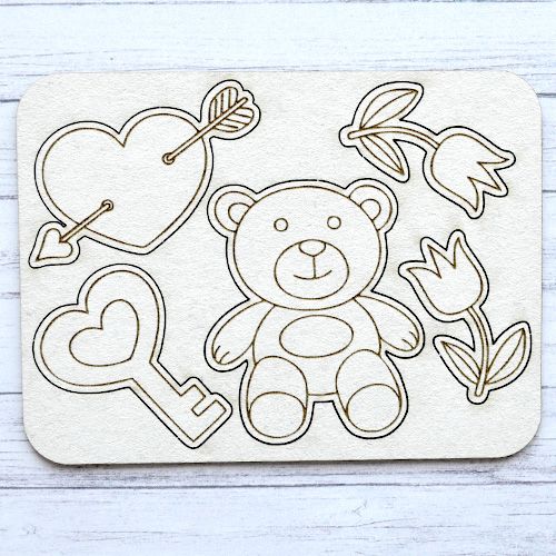 Чипборд "Моя любовь" (ScrapMania)