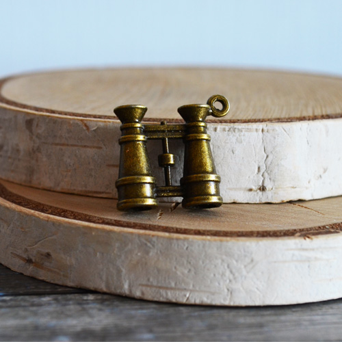 Подвеска металлическая "Бинокль", цвет бронзовый