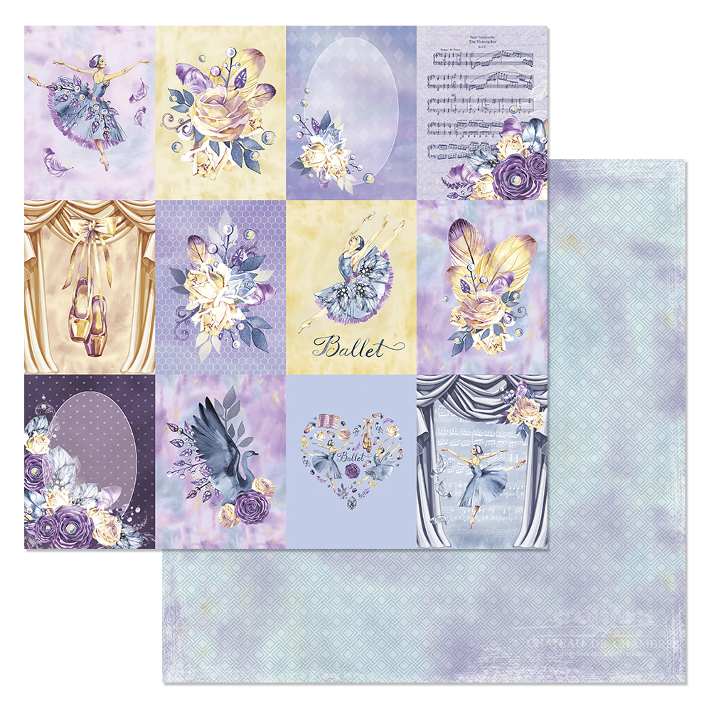 Бумага "Балетный класс. Карточки" (ScrapMania)
