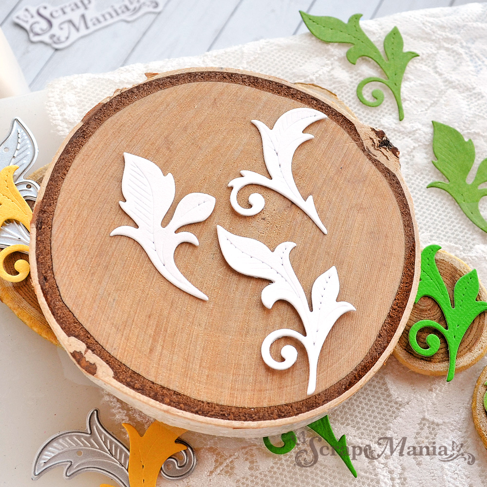 Нож "Русские сказки. Листья", 5х3 см (ScrapMania)