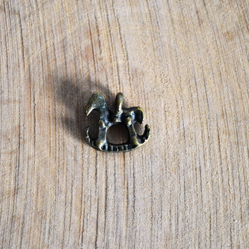 Подвеска металлическая "Лошадка", цвет бронзовый  вес