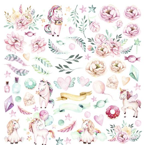 Бумага "Розовые грезы. Картинки" (ScrapMania)