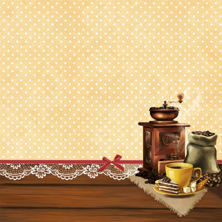 Бумага "Магия кофе. Бодрое утро" (ScrapMania)