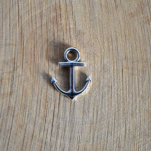 Подвеска металлическая "Якорь", цвет серебряный