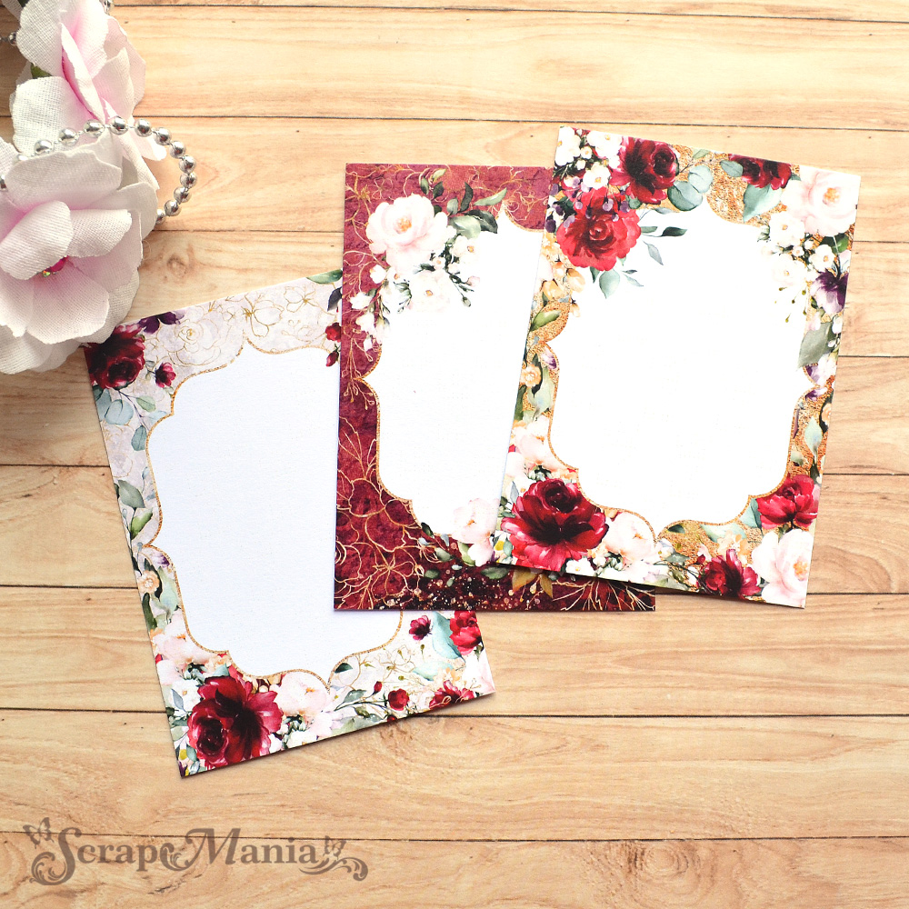 Набор карточек "Марсала" (ScrapMania)