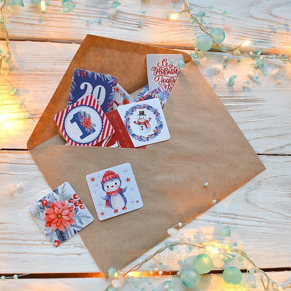 Набор наклеек "Адвент", 31 шт (ScrapMania)