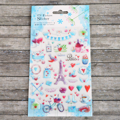 Наклейки мягкие 12х23 см "Париж"
