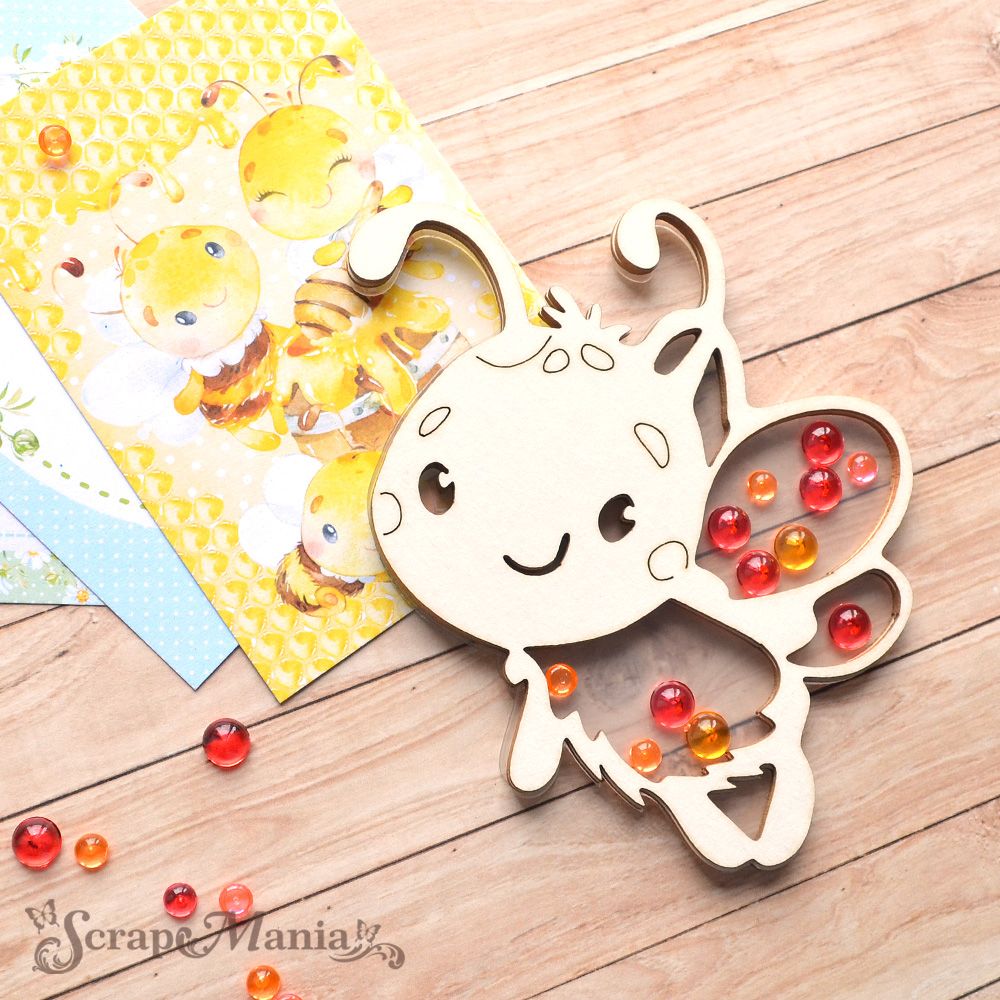 Шейкер "Пчелки", левый большой (ScrapMania)